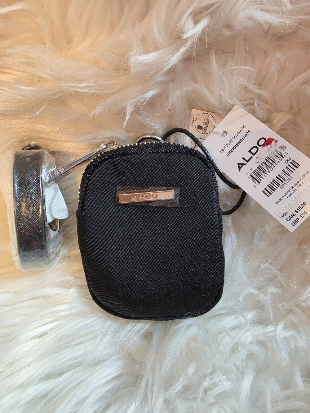 NWT Mini Zip Pouch with Strap
